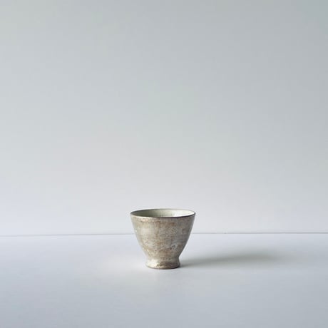 TN−4 谷井直人　銀彩ビードロ杯　TN-4 Naoto Tanii, Silver-glazed Vidro cup