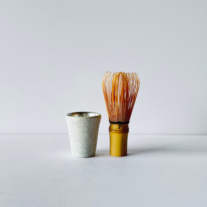 TN−125 谷井直人 銀彩白釉貫入杯 Naoto Tanii Silver Glaze W
