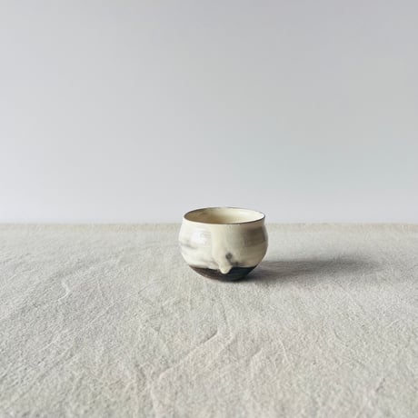 T−137 辻村史朗　粉吹ワインカップ　共箱付　Shiro Tsujimura Kofuki Wine Cup