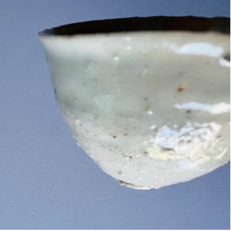 Tｰ62 辻村史朗 磁土ぐい呑 Shiro Tsujimura - Porcelain Sak