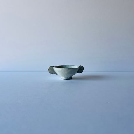Sー20 鈴木大弓　粉引耳杯　共箱付　Hiroyumi Suzuki　Kohiki Ear Cup with Tomobako