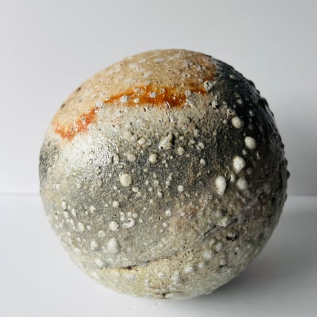 Tー68 辻村史朗　伊賀丸壺　共箱有　Shiro Tsujimura Iga Round Vase
