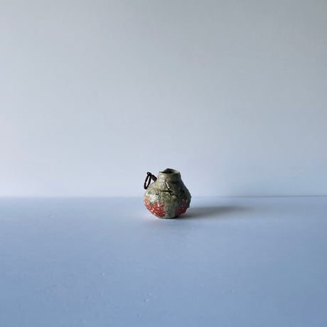 T-51 辻村史朗　伊賀蹲掛花入　共箱有　Shiro Tsujimura Iga Uzukumaru Flower Vase