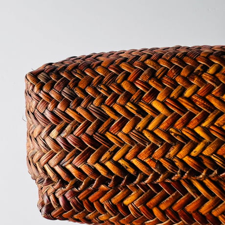 KGー1 網代編み籠ポーチ Ajiro woven basket pouch