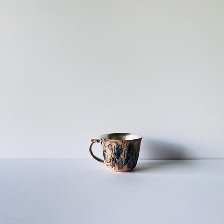 TNー53 谷井直人　黒流銀彩マグカップ　Naoto Tanii Black Flow Silver Mug