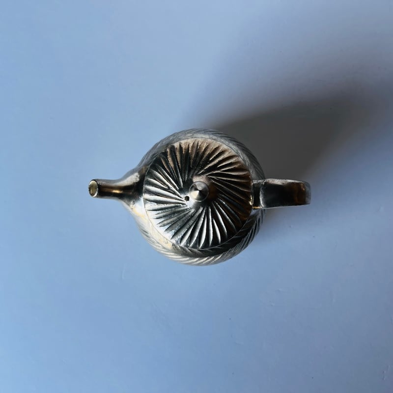 TN−95 谷井直人 銀彩しのぎポット Silver-Glazed Teapot | GARA