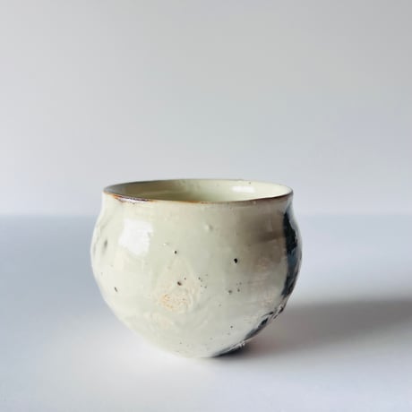 T−136 辻村史朗　粉吹ワインカップ　共箱付　Shiro Tsujimura Kofuki Wine Cup