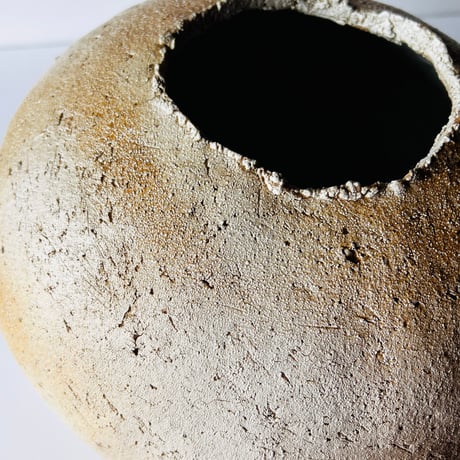 Oー34 大平新五　信楽大壺　Shingo Ohira: Large Shigaraki Vase