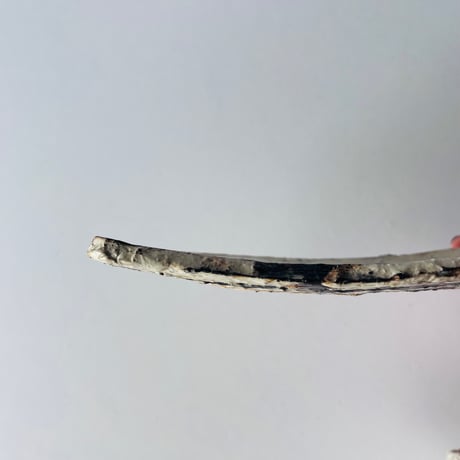 T−124 辻村史朗　粉吹四方皿　共箱付　Shiro Tsujimura Small Kofuki Square Plate