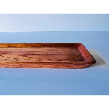 Mー5 一文字盆　欅　Ichimonji Tray (Rectangular Tea Tray)