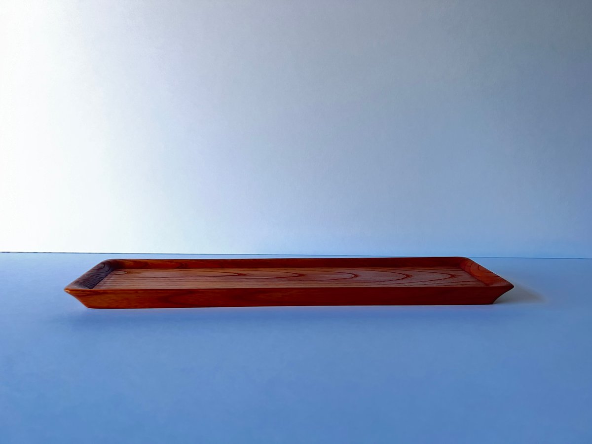 Mー5 一文字盆 欅 Ichimonji Tray (Rectangular Tea Tray