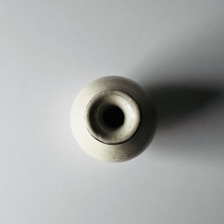 Sー8 鈴木大弓　粉引き徳利　箱付き Suzuki Hiroyumi Powdered sake bottle with box