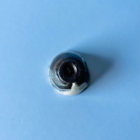 T−14 辻村史朗　刷毛目ぐい呑　共箱付　Shiro Tsujimura Brushed sake cup