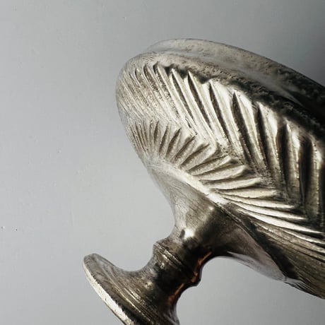 TNー50 谷井直人　銀彩ビードロコンポート皿　Naoto Tanii, Silver-glazed Vidro Compote Dish