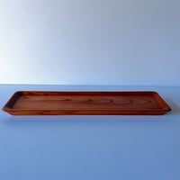 Mー4 一文字盆　欅　Ichimonji Tray (Rectangular Tea Tray)