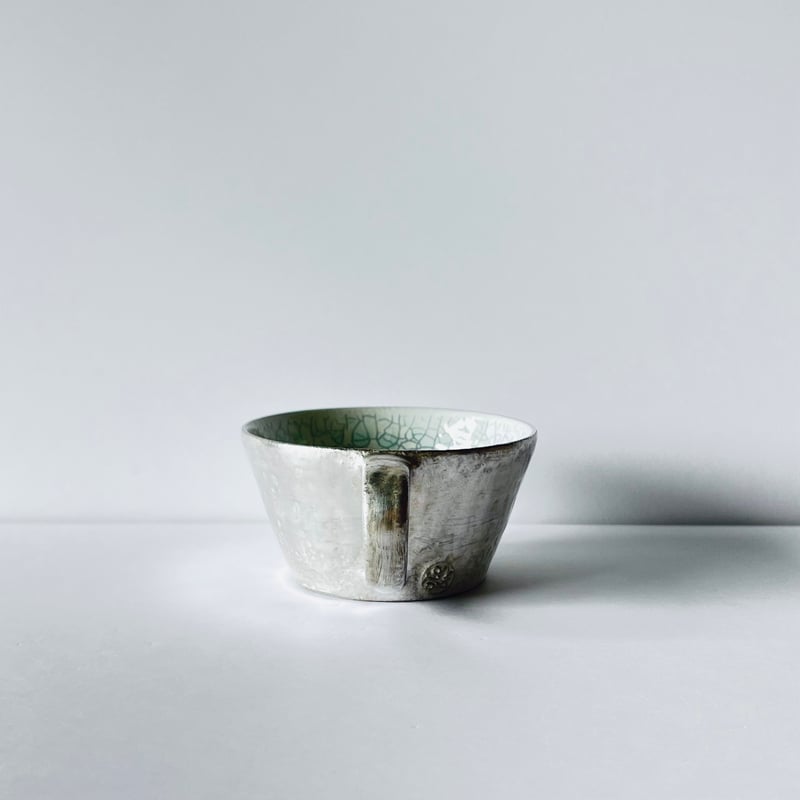 TN−116 谷井直人 銀彩青磁貫入マグカップ Naoto Tanii Silver Glaz