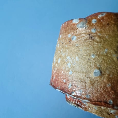 Tー96 辻村史朗　信楽ぐい呑　共箱有　Shiro Tsujimura Shigaraki sake cup
