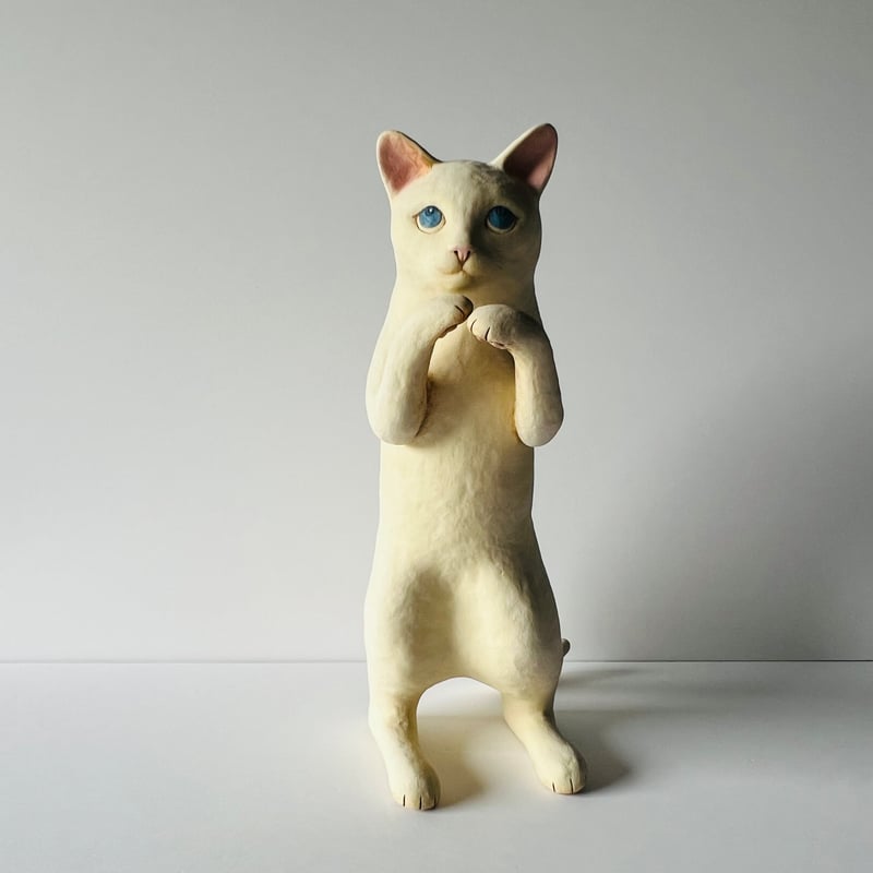 KMー1 鍵谷雅美 白い猫 Masami Kagitani White Cat | G