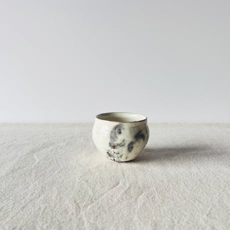 T−136 辻村史朗　粉吹ワインカップ　共箱付　Shiro Tsujimura Kofuki Wine Cup
