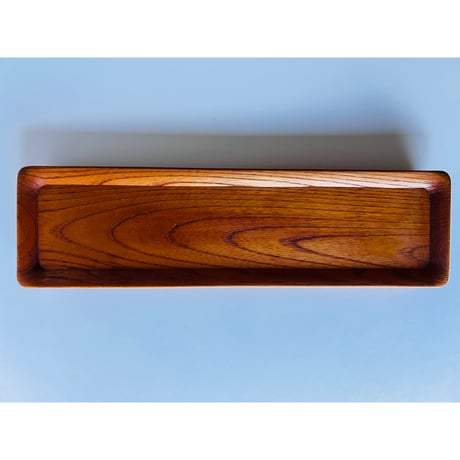 Mー5 一文字盆　欅　Ichimonji Tray (Rectangular Tea Tray)