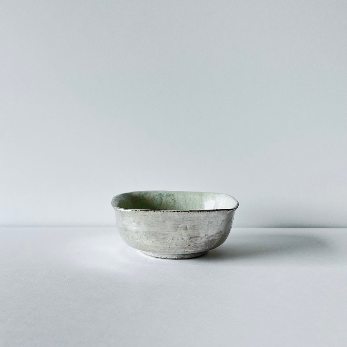 TN−112 谷井直人 銀彩ビードロ四方皿 Naoto Tanii Silver Glaze