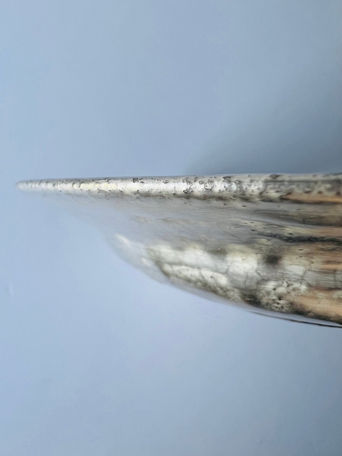 TNー67 谷井直人 銀彩ビードロしのぎリム皿大 Naoto Tanii – Silver-G