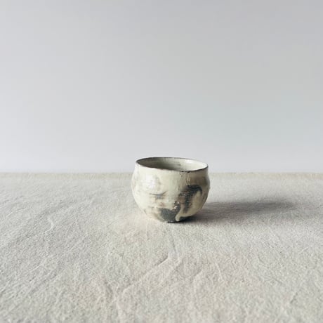 Tー138 辻村史朗　粉吹ワインカップ　共箱付　Shiro Tsujimura Kofuki Wine Cup
