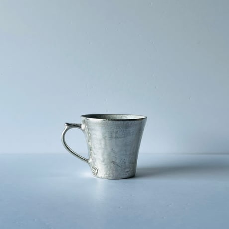 TNー62 谷井直人　銀彩ビードロマグカップ　Naoto Tanii – Silver-Glazed Bidoro Mug