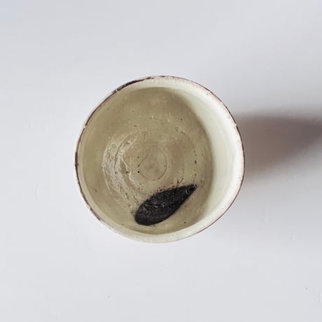 Tー138 辻村史朗　粉吹ワインカップ　共箱付　Shiro Tsujimura Kofuki Wine Cup