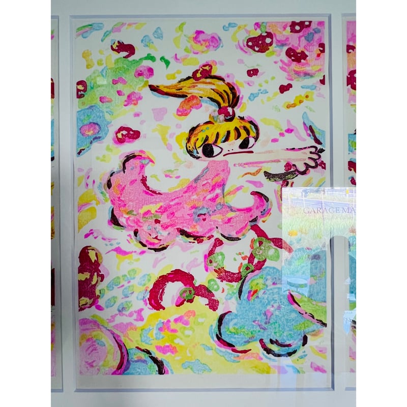 Rー1 ロッカクアヤコ「無題2」木版画 Ayako Rokkaku“Untitled 2” W