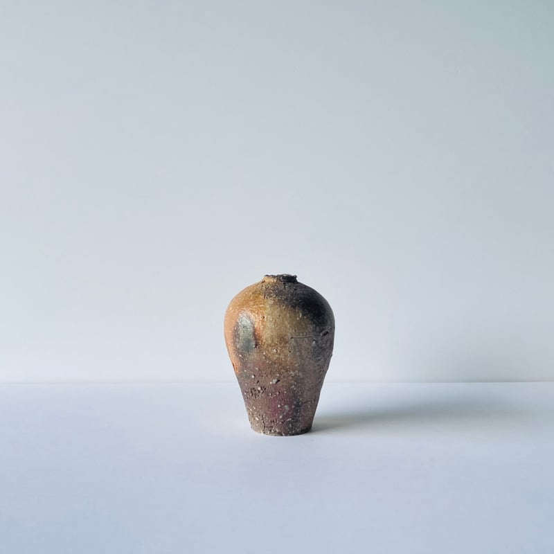 信楽焼 鈴木大弓作 蹲壷 高さ7.5寸（約23cm） 共箱 本物