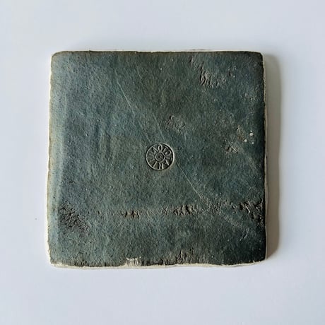 TN−35 谷井直人　銀彩四方皿　TN-35 Naoto Tanii Silver-glazed square plate