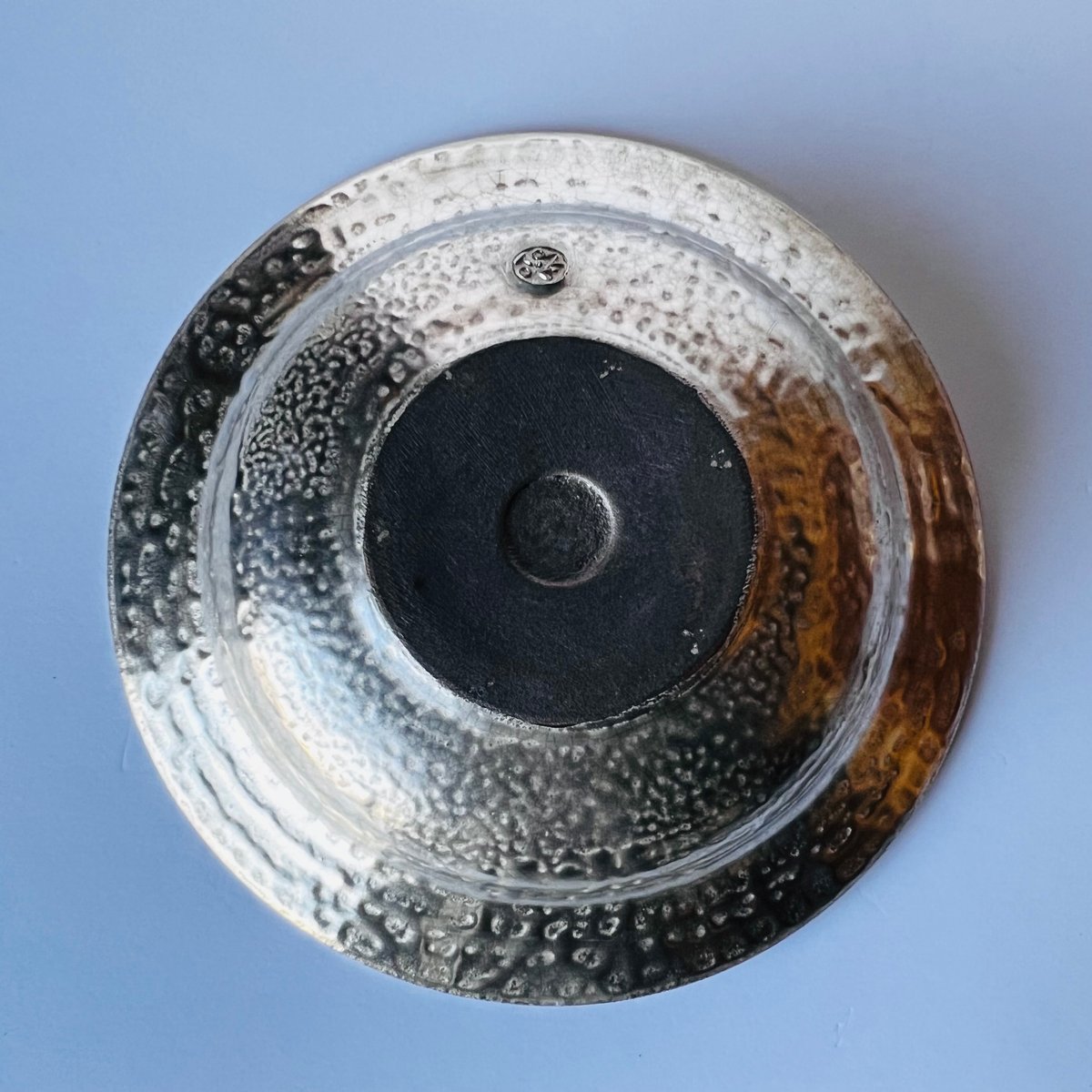 TN−104 谷井直人 銀彩しのぎリム皿 Silver-Glazed Shinogi Bido