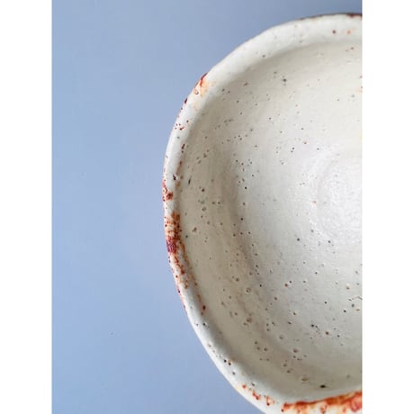 T-71 辻村史朗　志野茶碗　共箱有　Shiro Tsujimura Shino tea bowl