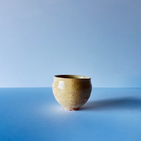 Tー78 辻村史朗　井戸ワインカップ　共箱有　Shiro Tsujimura Ido wine cup