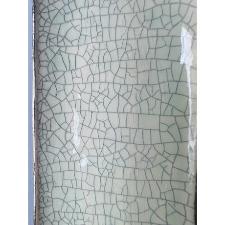 TNー72 谷井直人　銀彩ビードロ長皿　Naoto Tanii – Silver-Glazed Bidoro Long Plate