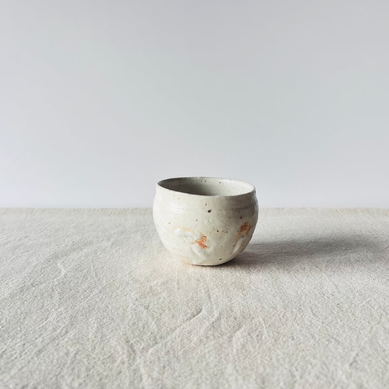 T−134 辻村史朗 粉吹ワインカップ大 共箱付 Shiro Tsujimura Large