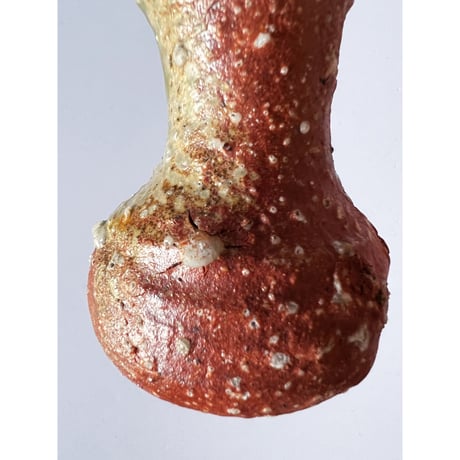 Tｰ60 辻村史朗　伊賀一輪挿掛花入　共箱有　Shiro Tsujimura Iga Flower Vase