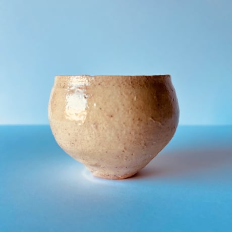Tー76 辻村史朗　井戸ワインカップ　共箱有　Shiro Tsujimura Ido wine cup