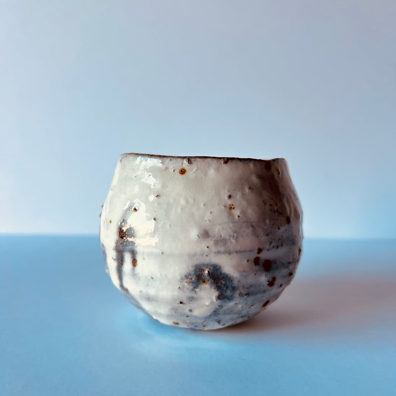 Tー79 辻村史朗 粉吹ワインカップ 共箱有 Shiro Tsujimura “Kohiki