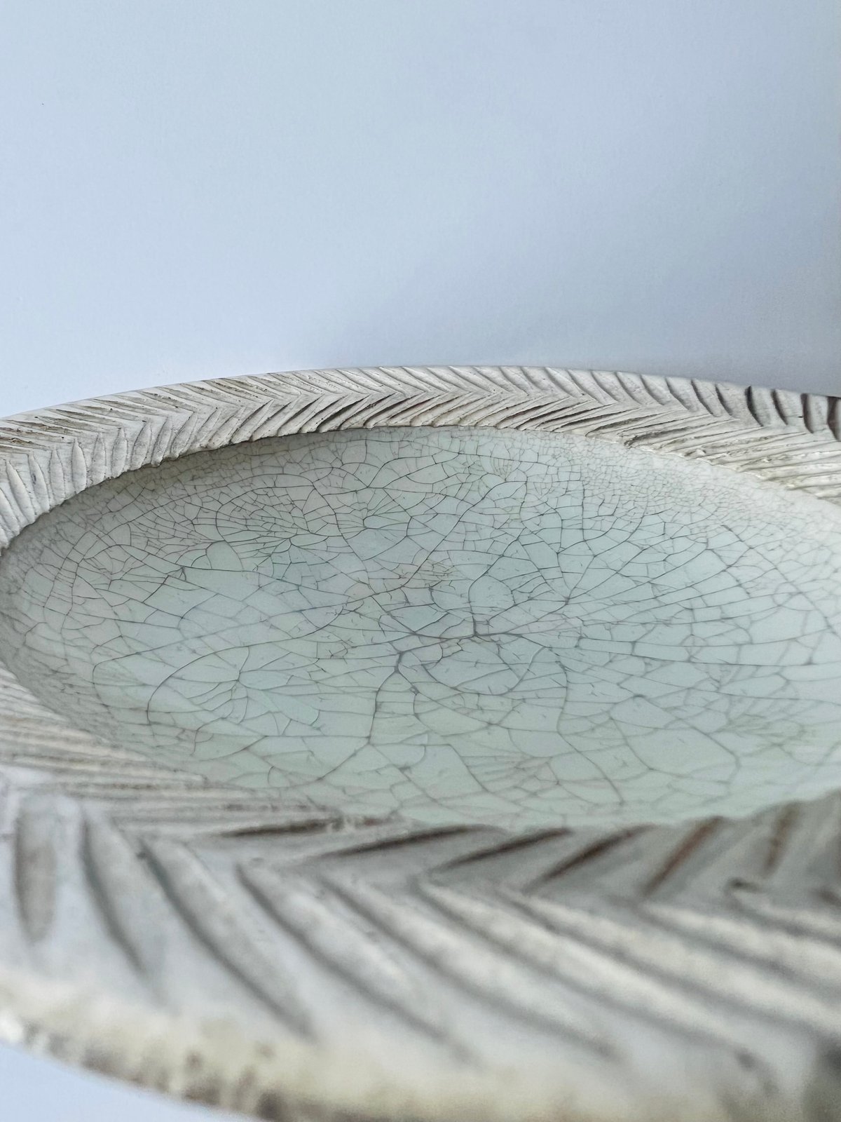 TNー67 谷井直人 銀彩ビードロしのぎリム皿大 Naoto Tanii – Silver-G