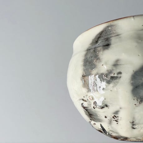 T−136 辻村史朗　粉吹ワインカップ　共箱付　Shiro Tsujimura Kofuki Wine Cup