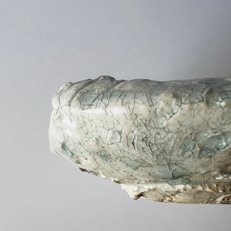 TN−17 谷井直人　銀彩四方皿　TN-17 Naoto Tanii, Silver-glazed square plate