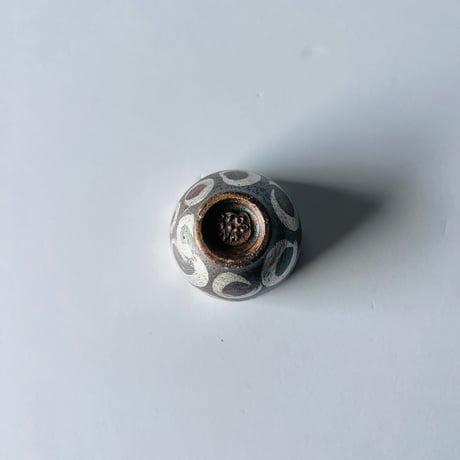 TNー55  谷井直人　ぐりぐり銀彩杯　Naoto Tanii: Silver-glazed cup　Guriguri