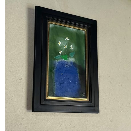 Tｰ34　辻村史朗　絵画　ドクダミ　六号