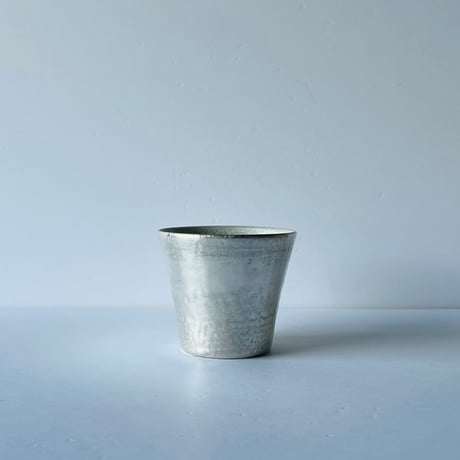 TNー60 谷井直人　銀彩ビードロマグカップ　Naoto Tanii – Silver-Glazed Bidoro Mug