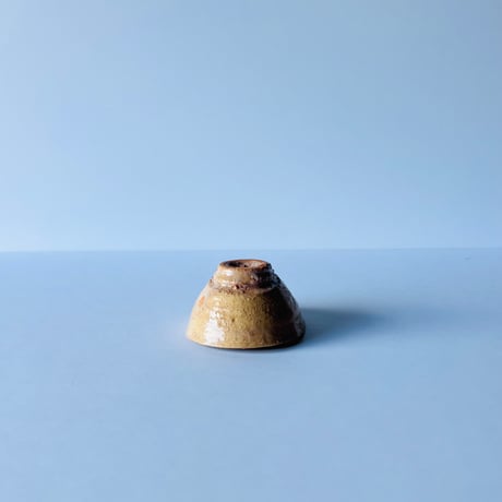 Tー2辻村史朗　井戸ぐい呑　共箱付　Shiro Tsujimura, Ido Sake Cup, with box