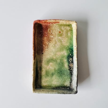 F−13 古谷和也　信楽四方皿五枚組　Kazuya Furutani – Set of Five Shigaraki Square Ceramic Plates