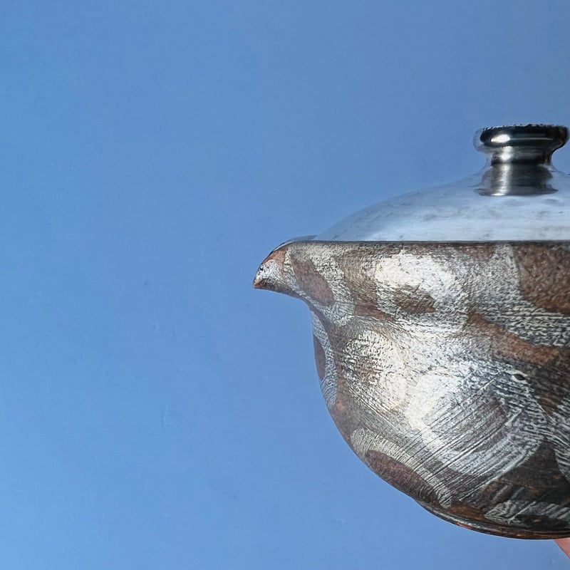TN−99 谷井直人 銀彩ぐりぐり宝瓶 Silver-Glazed “Guriguri” Ho
