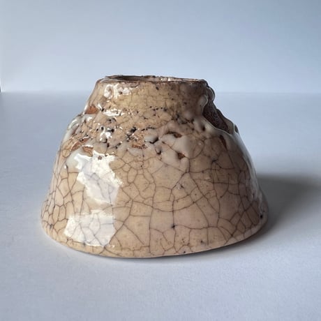 Tー3辻村史朗　井戸ぐい呑　共箱付　Shiro Tsujimura Ido Sake Cup with box